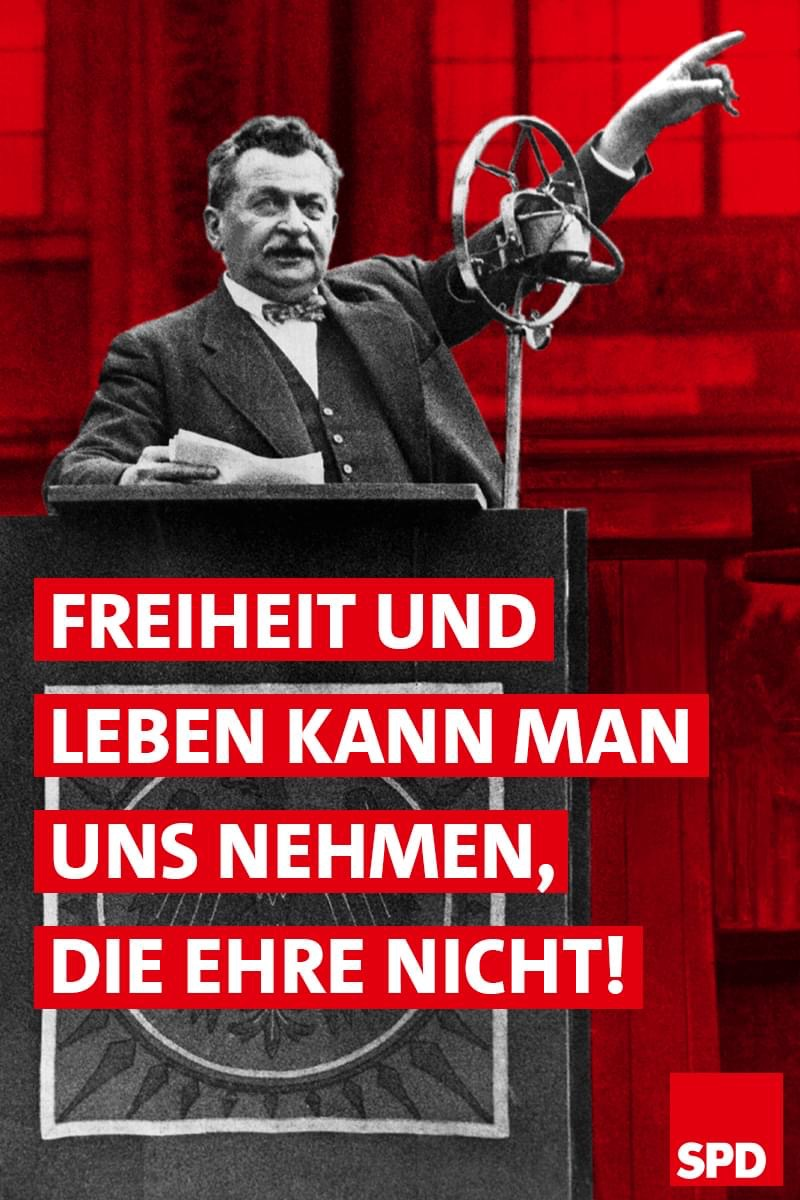 Otto Wels Rede Zum Ermächtigungsgesetz 15. September 2023: Otto Wels (SPD-Vorsitzender 1919-1939 hält die