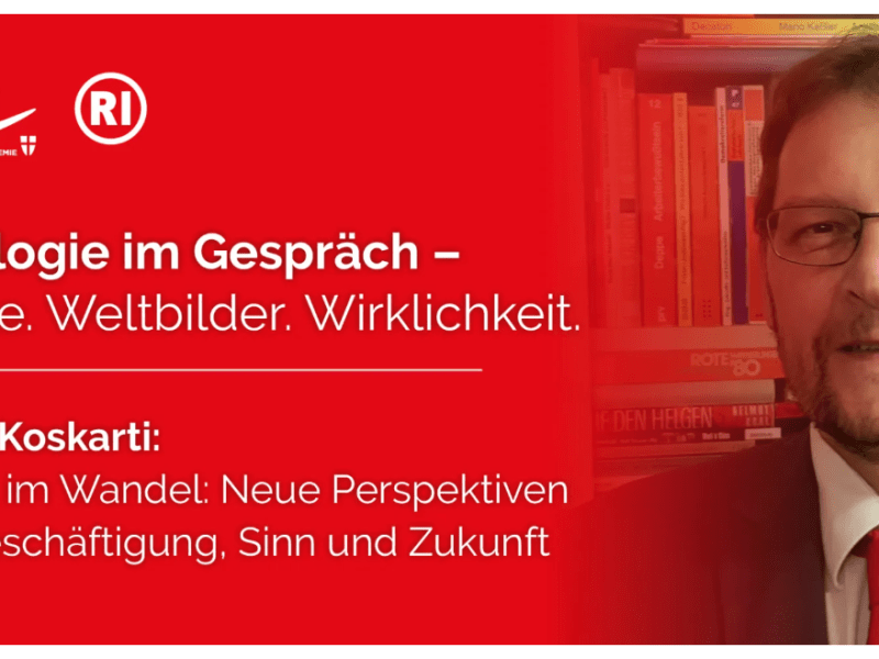 4. Oktober 2025: „Arbeit im Wandel: Neue Perspektiven auf Beschäftigung, Sinn und Zukunft“ – mit Franz Koskarti im Wiener&nbsp;Bildungszentrum