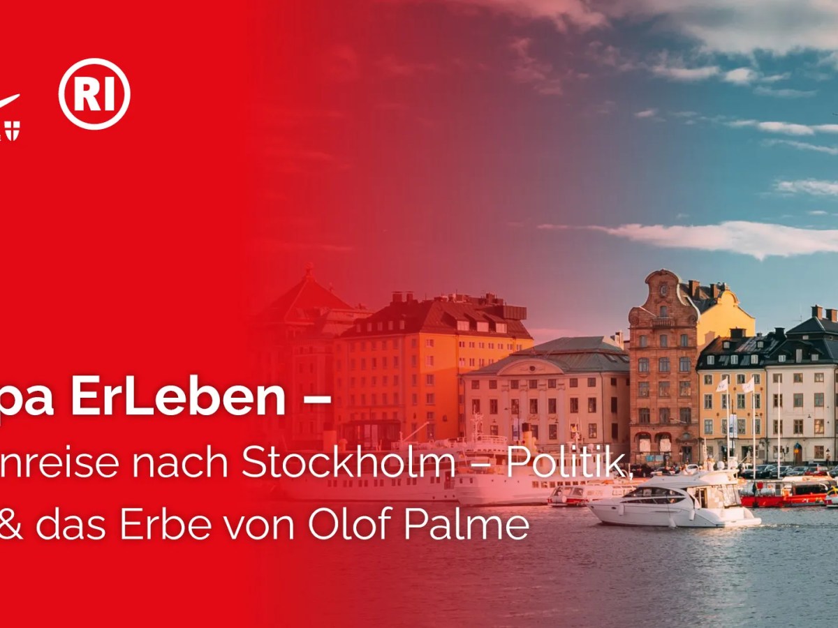 11. Oktober 2025: Europa ErLeben – Studienreise nach Stockholm – Politik, Kunst & das Erbe von Olof&nbsp;Palme
