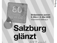 31. Oktober 2025: #salzburgglaenzt – 517 geputzte&nbsp;Stolpersteine