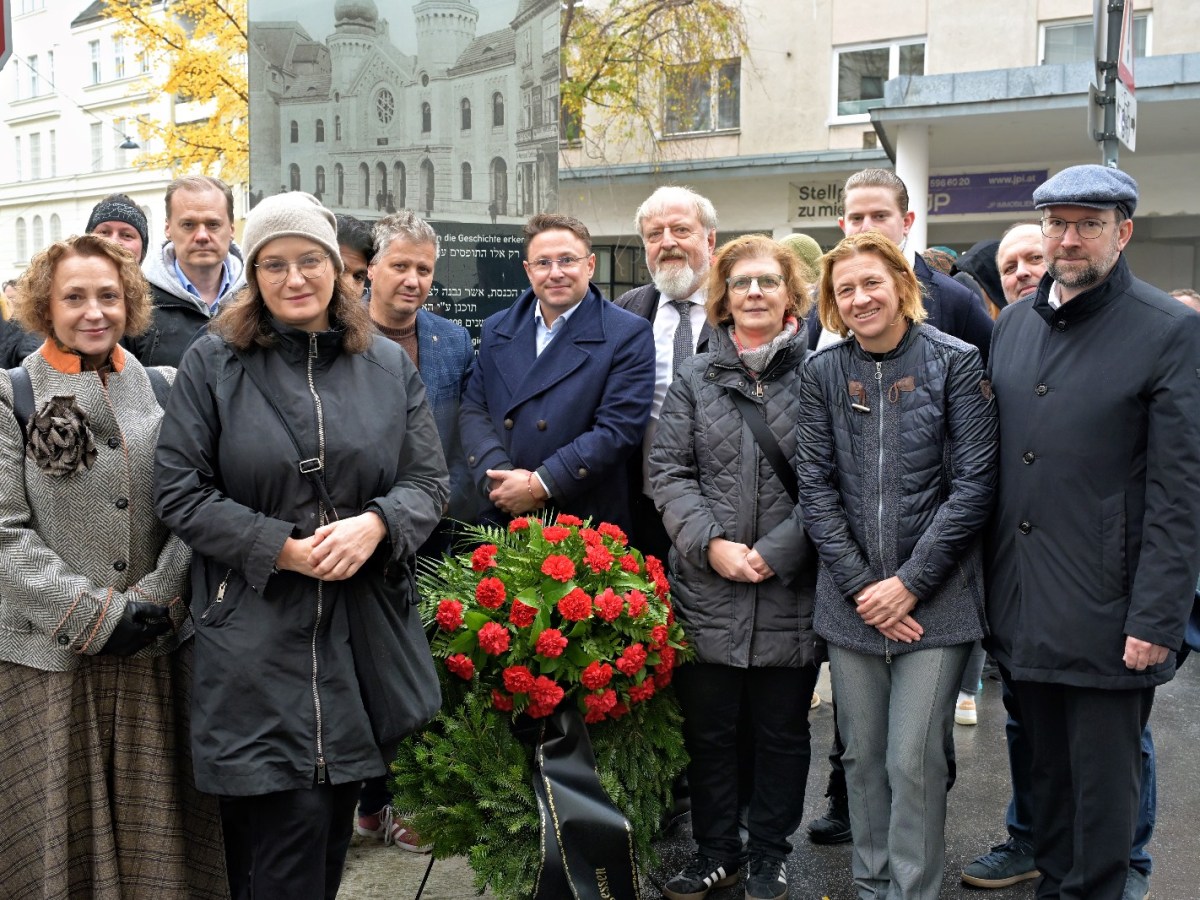9. November 2025: Gedenken an das Novemberpogrom 1938 in&nbsp;Wien-Margareten