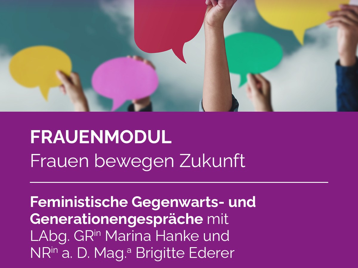 22. Jänner 2026: Anmeldung zu Feministische Veranstaltungen der Wiener Bildungsakademie „Feministische Gegenwarts- und Generationengespräche“ am 26.&nbsp;Mai