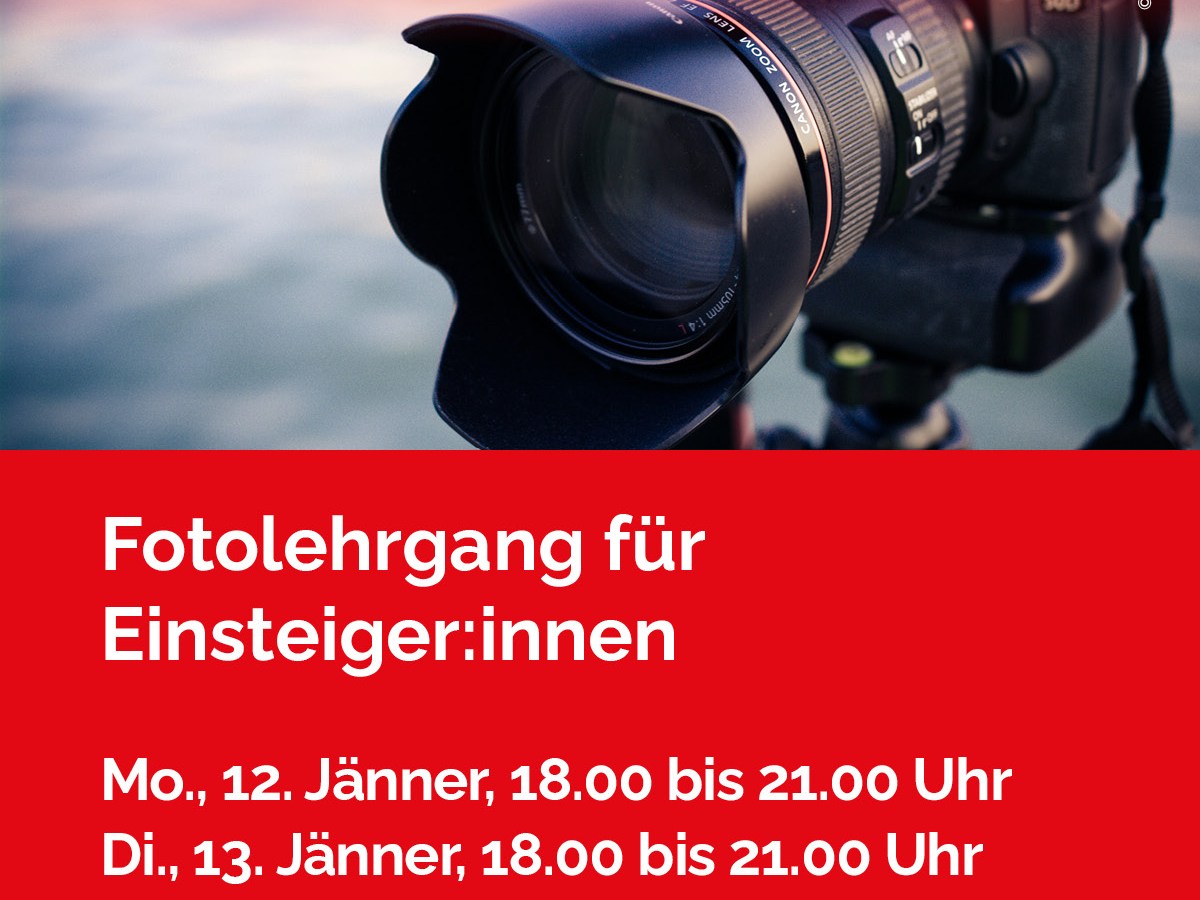 9. Jänner 2026: Anmeldung zum Fotolehrgang für Einsteiger:innen – Bild. Perspektive. Ausdruck. – Dein Einstieg in politisches&nbsp;Fotografieren