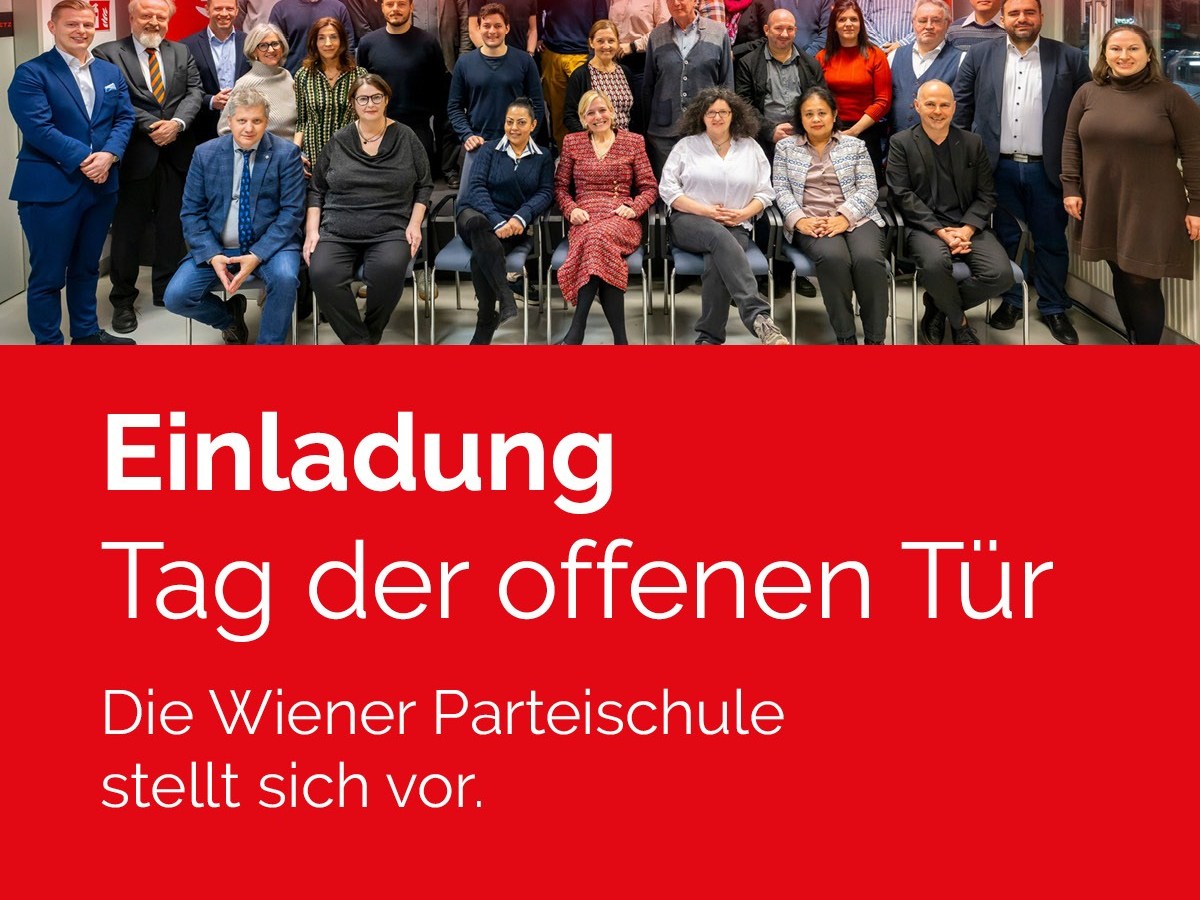 10. Februar 2026: Terminvorschau: „Tag der offenen Tür“ der Wiener Parteischule am 10. März 2026 um 18:00 Uhr, Praterstraße&nbsp;25a/7
