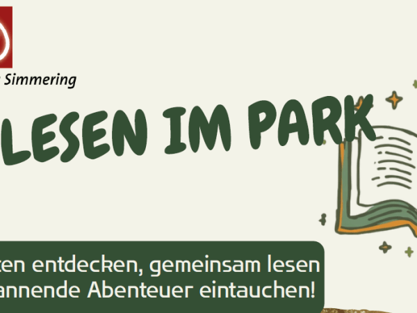 2. Juli 2026: Reminder: Veranstaltung der Bildung Simmering „Vorlesen im Park“ Juli&nbsp;2026