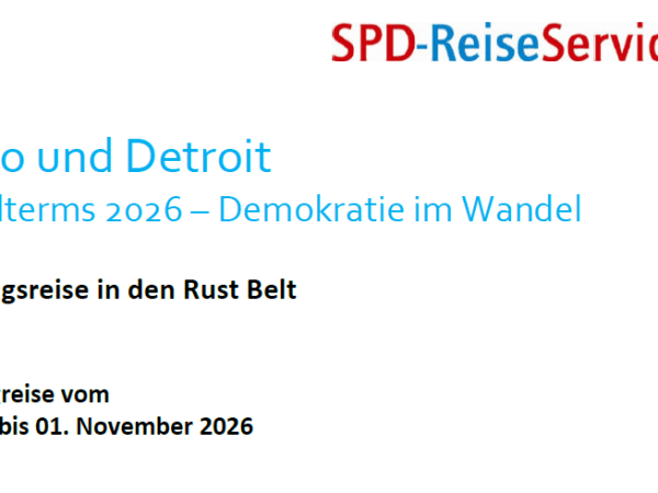 4. Juli 2026: Terminvorschau: „Warum wählen so viele Arbeiter:innen Trump? – Bildungsreise in den Rust Belt“ vom 24. Oktober bis 1. November&nbsp;2026